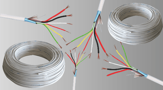 Cavi antifurto con cavi energia